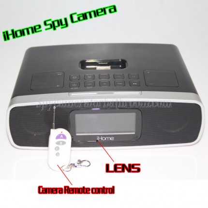 Buy iHome Alarm Clock Radio Hidden Camera 1080P HD Spy DVR Pinhole Spy Camera 32GB Internal Memory at Charger Spy Camera,Bathroom Spy Camera shop with wholesale price