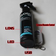 Hair Spray Gel Bathroom Spy 1080P HD Hidden Waterproof pinhole Spy Camera DVR 32GB
